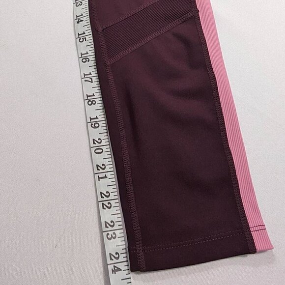 Tangerine NEW Port Rose Ribbed Leggings Athleisure Workout Size Medium - Picture 8 of 12